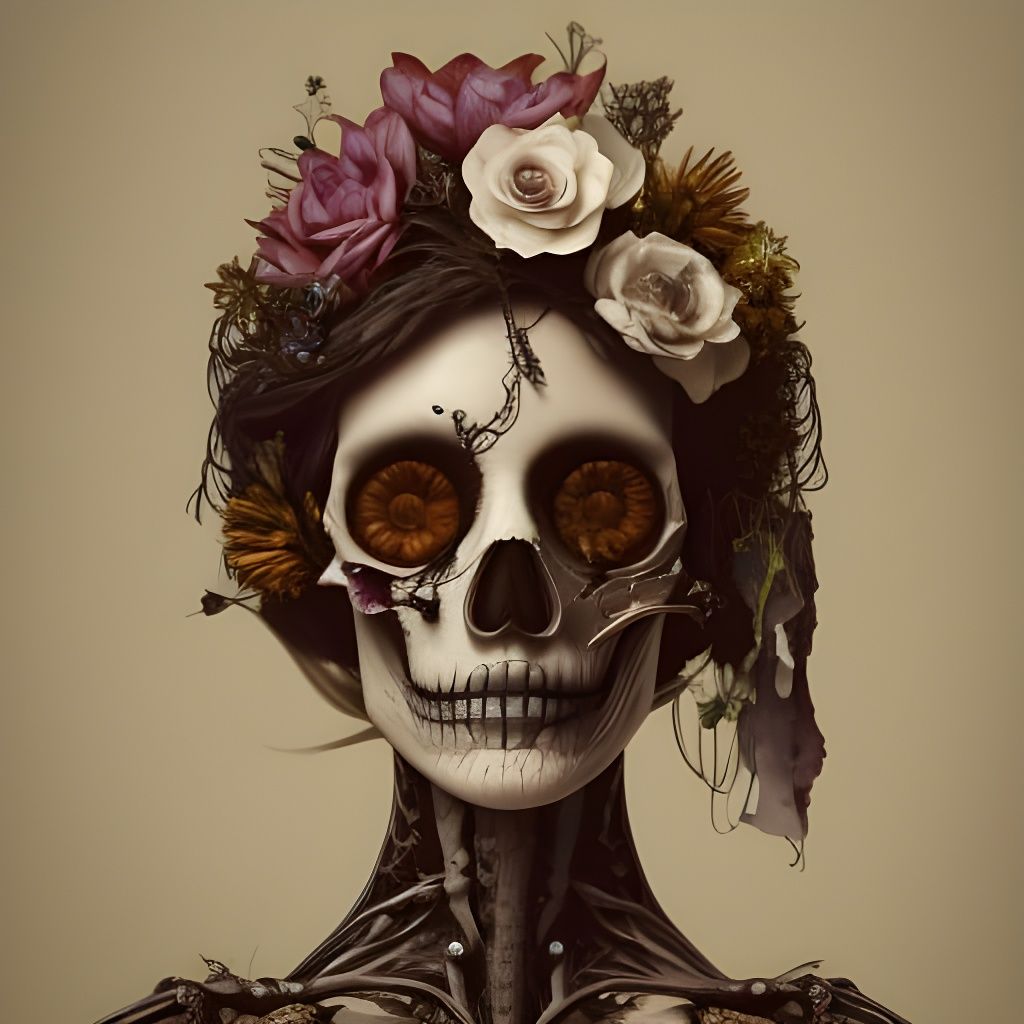 Botanical Skull