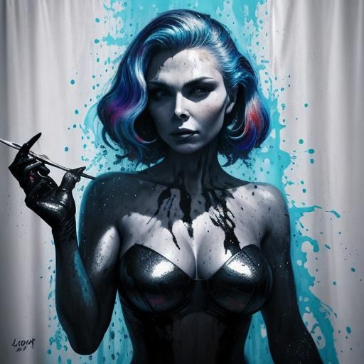 Janet Leigh portrait: inspired by Psycho