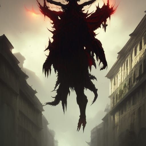 Demonic Ciguapa in Dark Fantasy Style