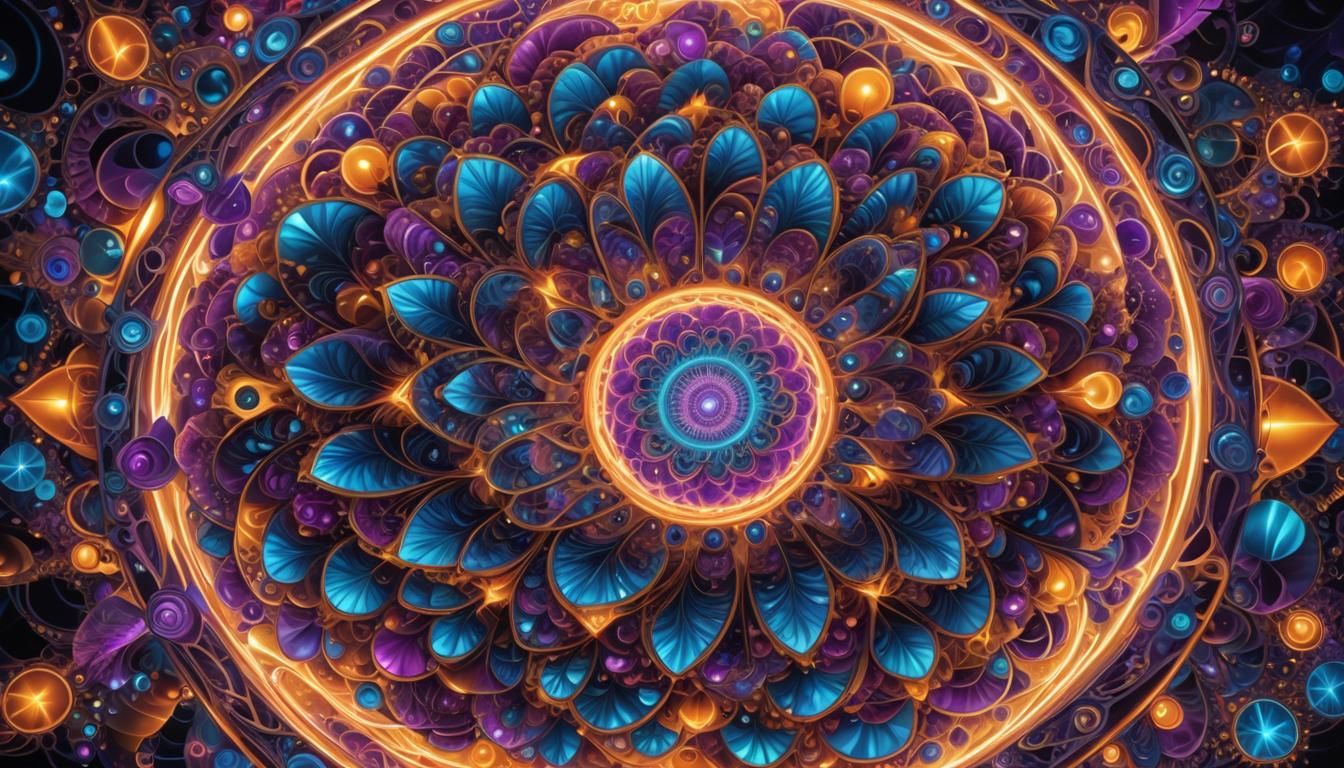 Psychedelic Swarm Radiating Universal Law