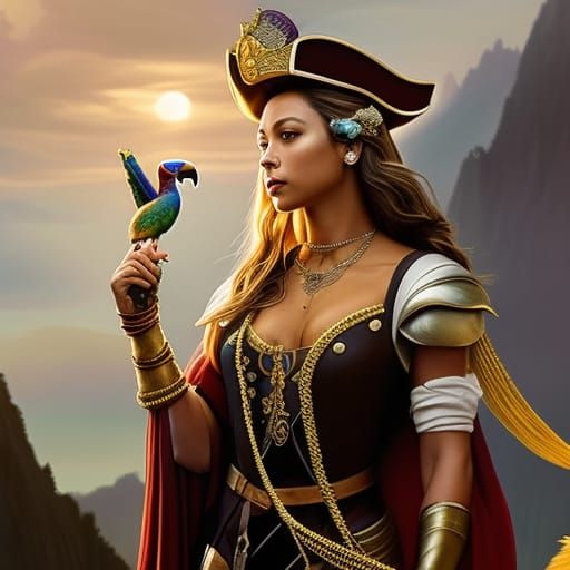 Pirate Sydney Sweeney Pencil Sketch Portrait