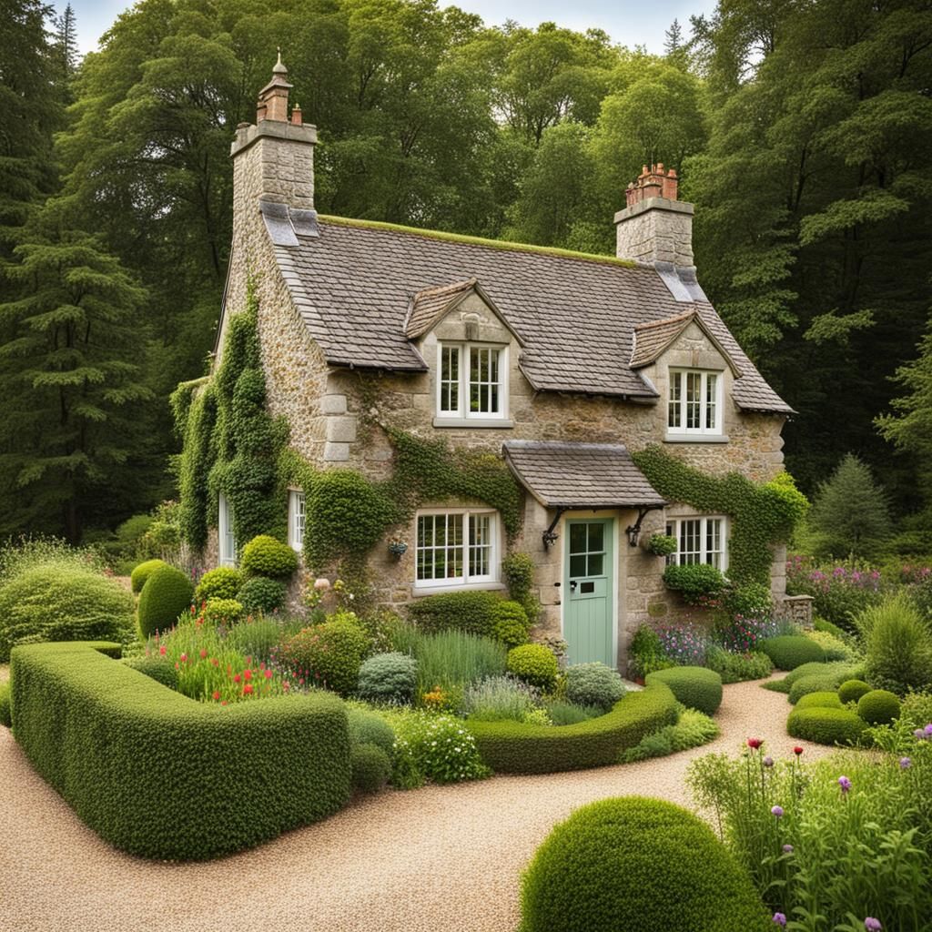 Charming Stone Cottage with English Garden