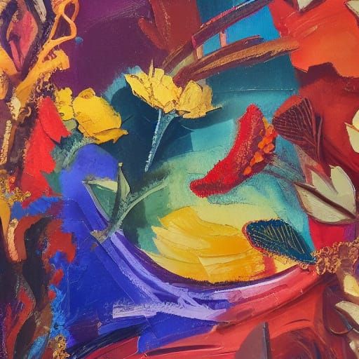 Gouache Masterpiece: Split Screen Wonder