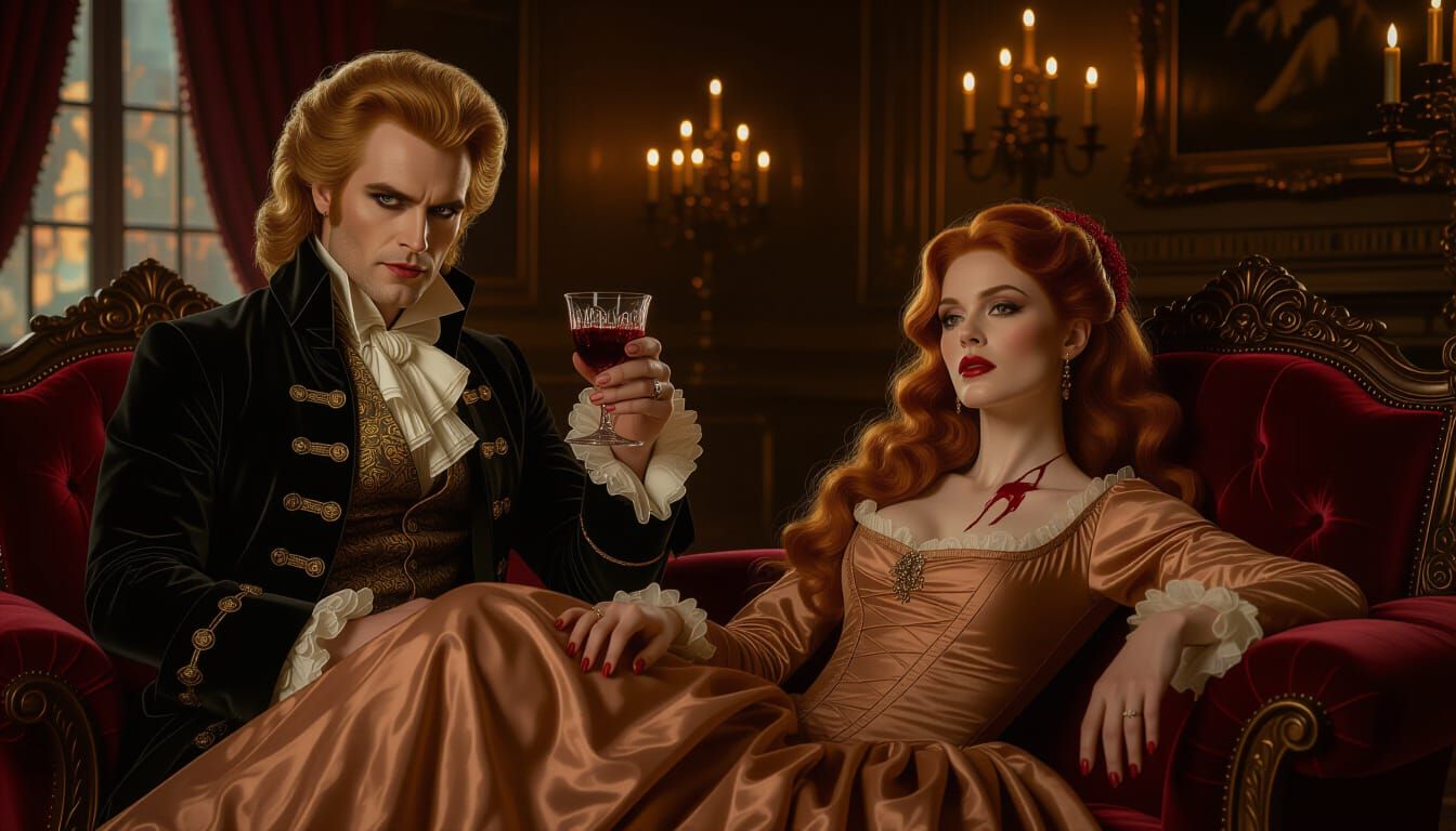 Lestat de Lioncourt in Opulent 18th-Century Parisian Salon