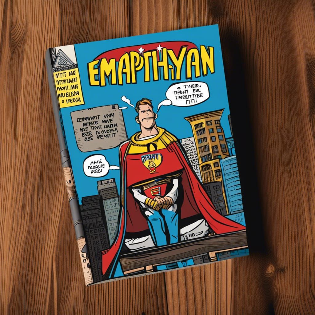EmpathyMan Comic Book Cover in Graffiti Style