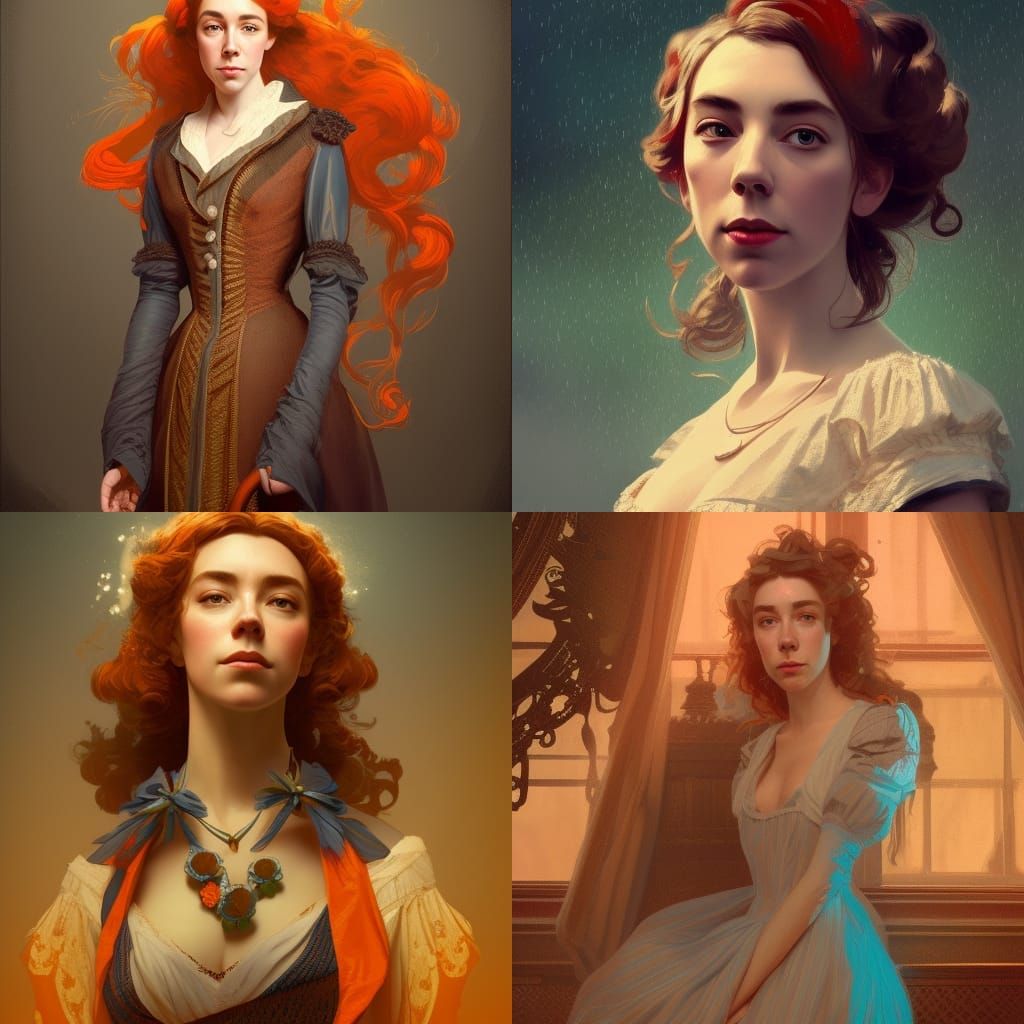 Vanessa Kirby in Victorian Style Concept Art