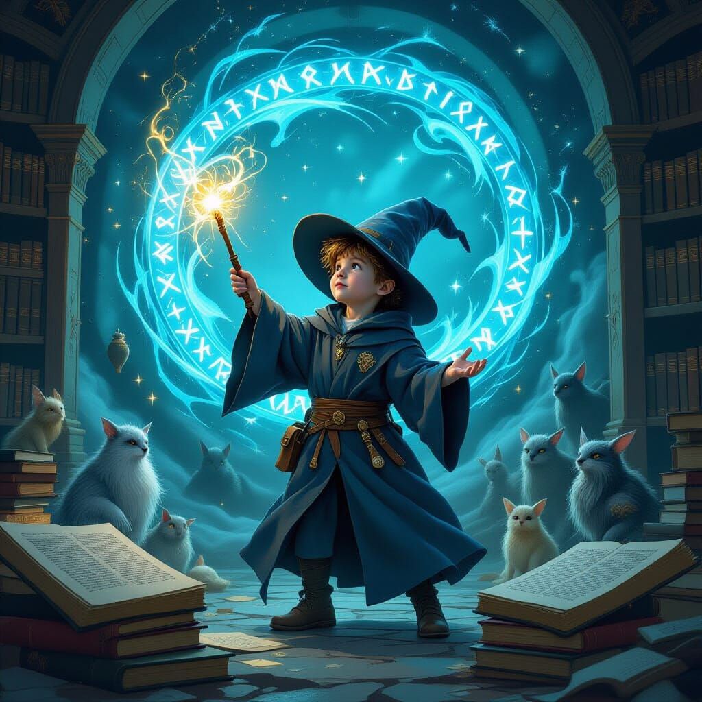 Magic comes alive between the pages, where a little wizard s...