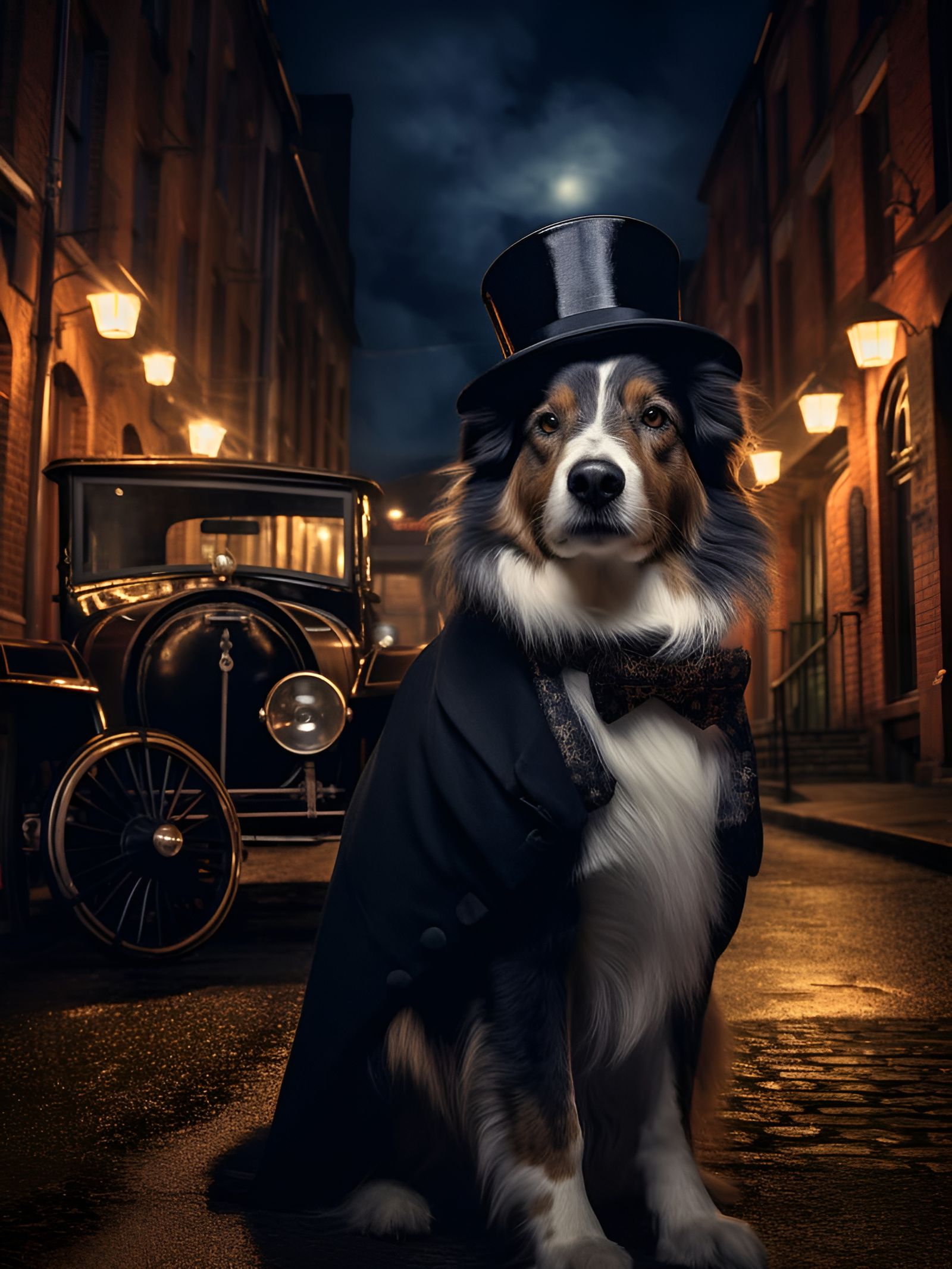"Of Course I Wasn't Driving My Good Sir, I am a Dog." - A Midjourney Creation