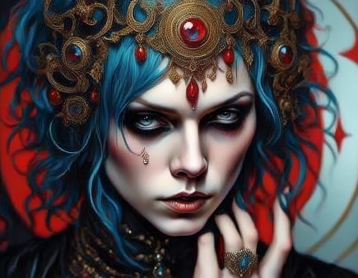 Emo Goth with Sacred Geometry Tattoos