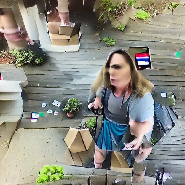AI Interpretation of an Angry Porch Pirate