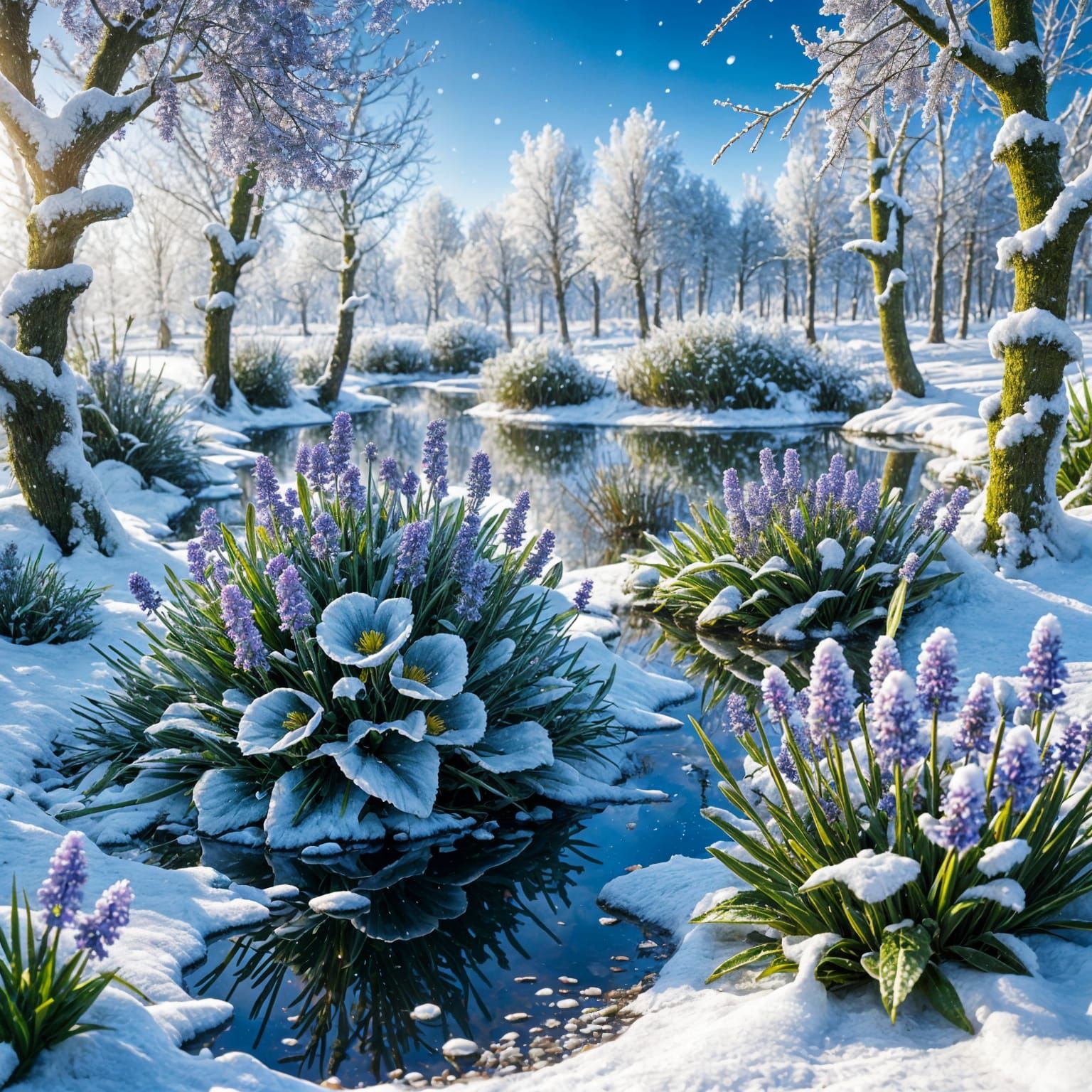 Winter Wonderland in Vibrant Colors