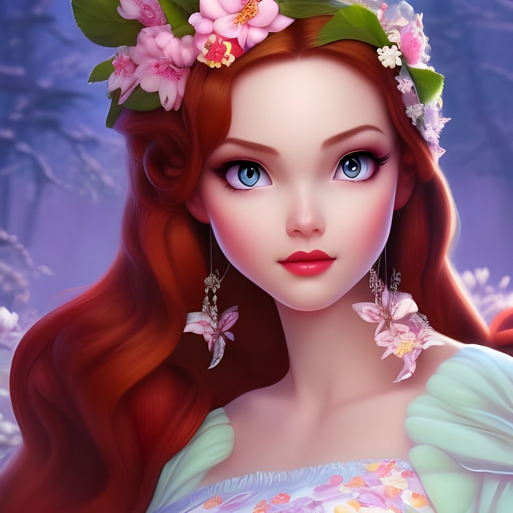 Beautiful 3D Render of Disney Snow White