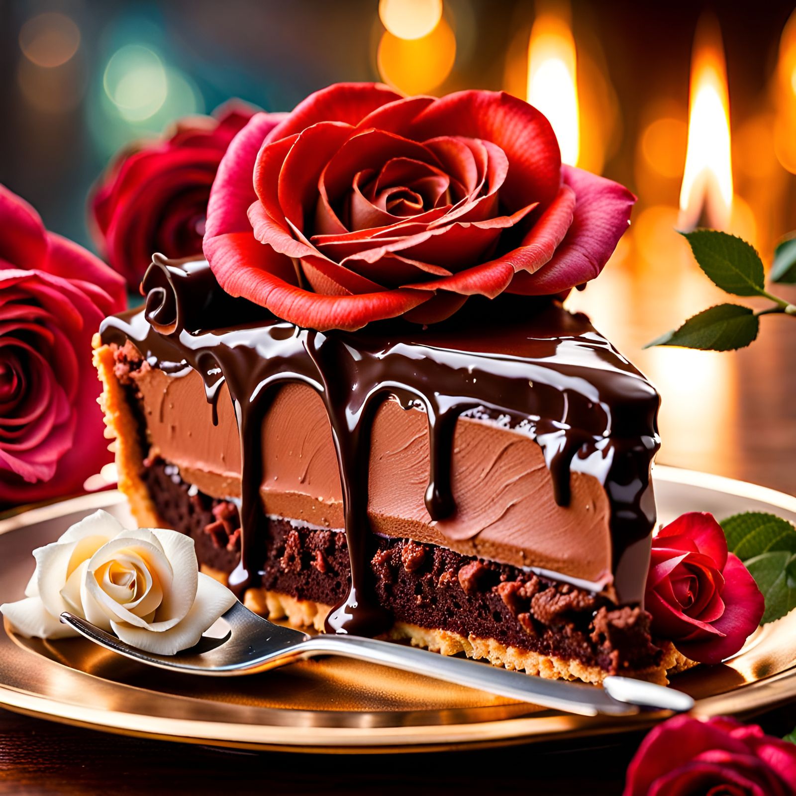 Chocolate and roses