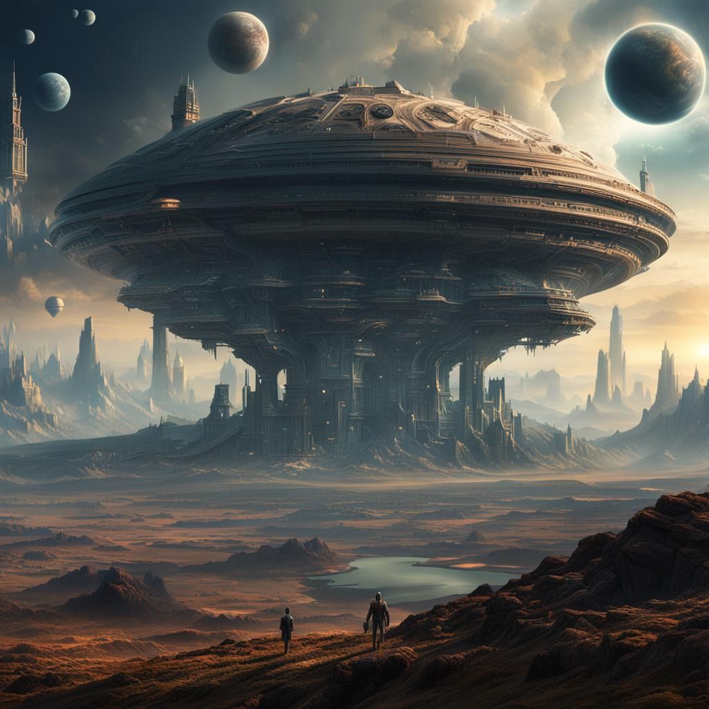 Epic Alien Worlds Digital Matte Painting