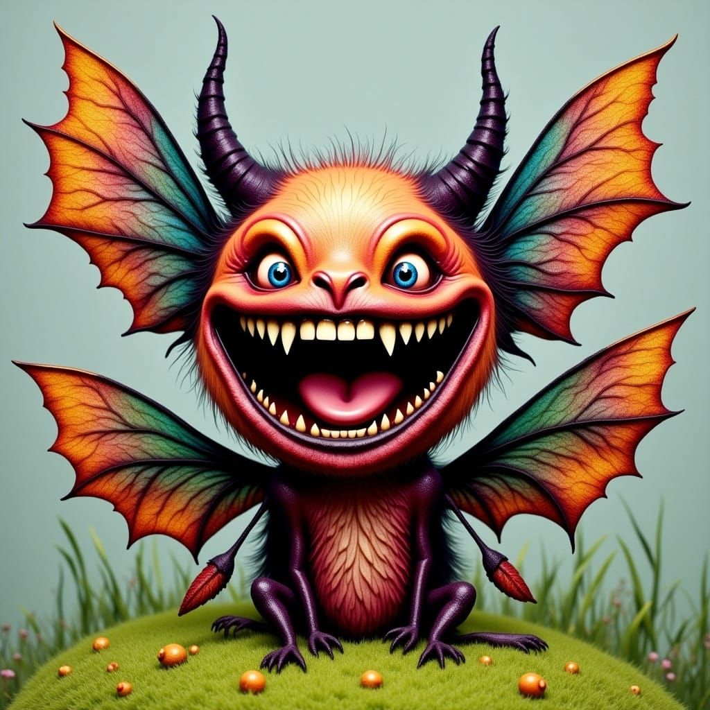 Fae Nibblers with Oversized Teeth and Wings