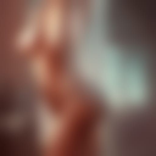 Beauty Nun in Transparent Lingerie, Detailed Matte Painting