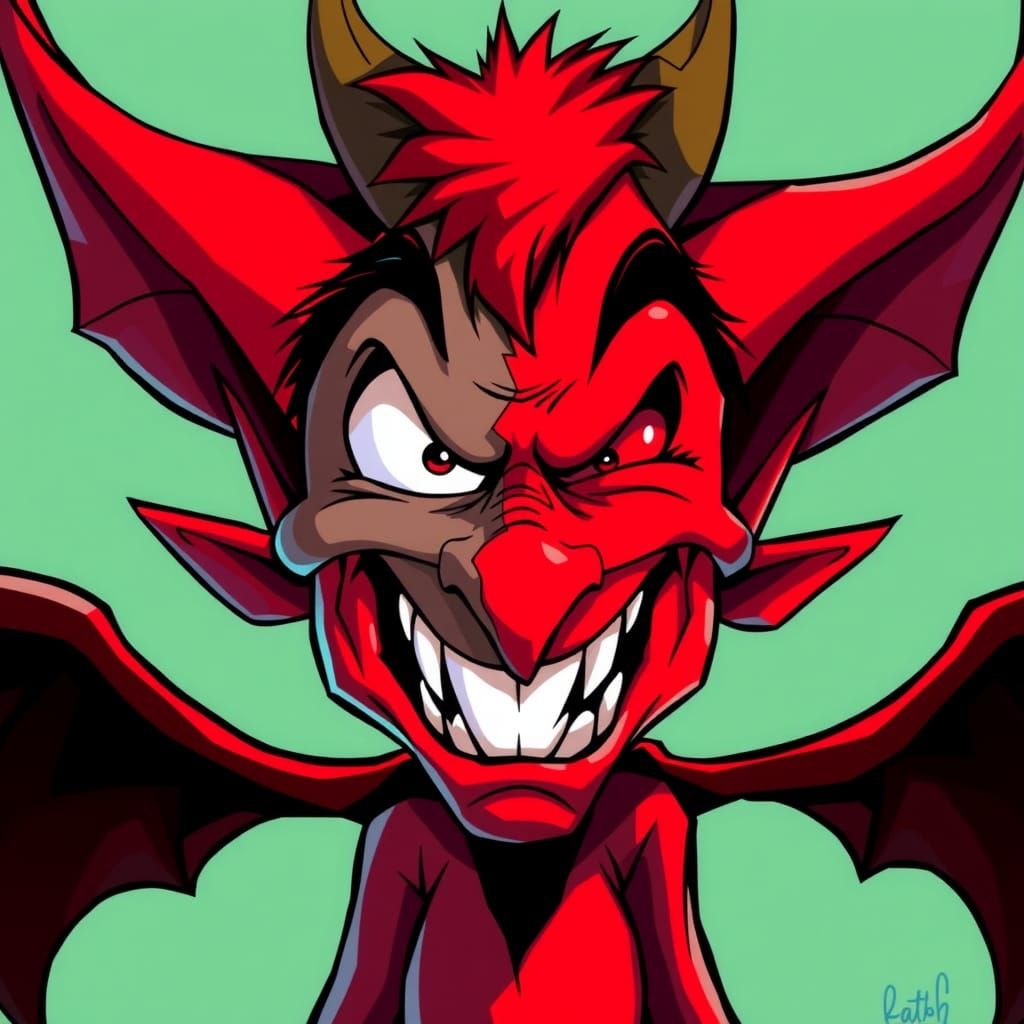 Mischievous Devil Transforms into Creepy Conundrum in Vibran...