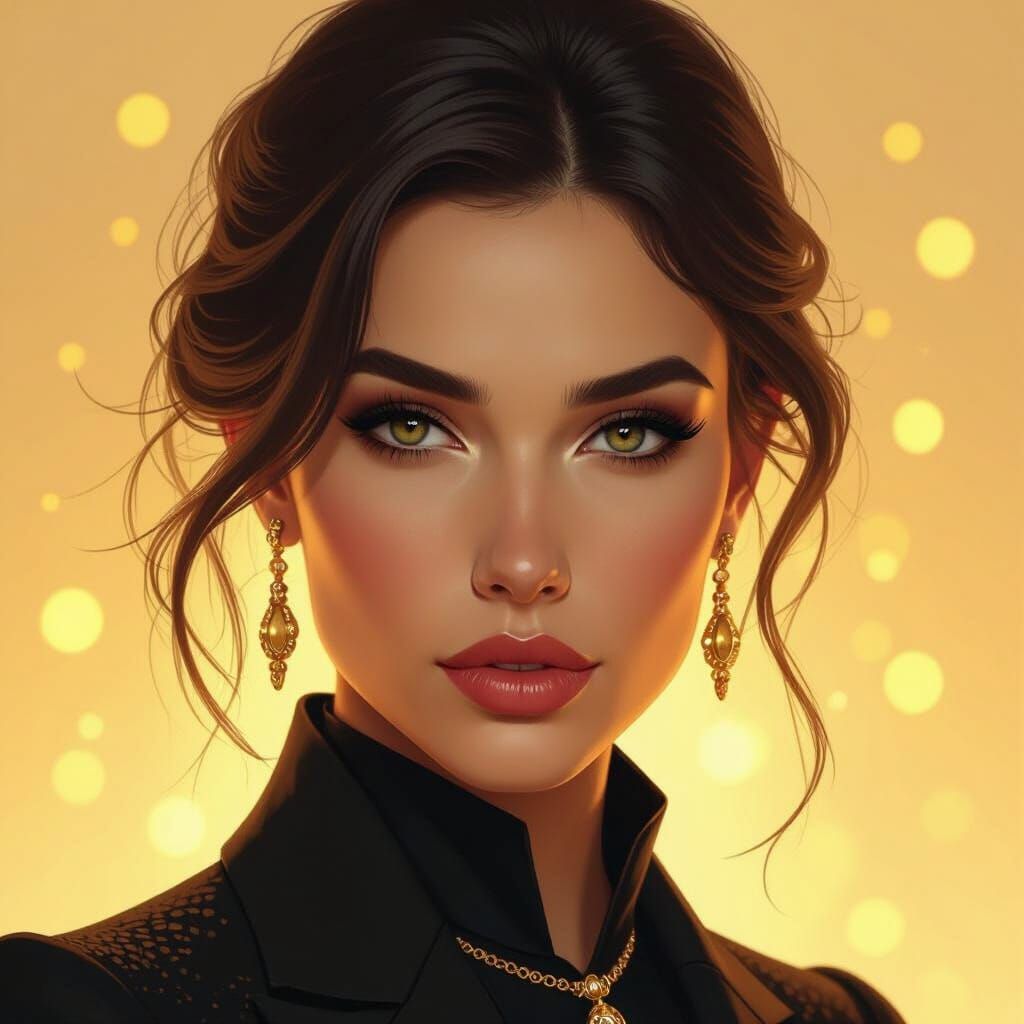 Intense Portrait in Warm Golden Lighting