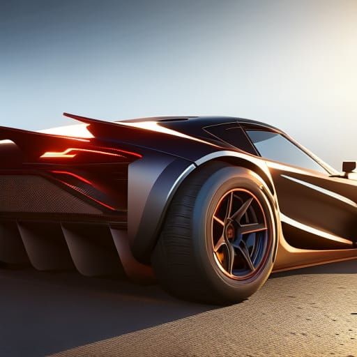 Race Car in 3D Game Cinematic Style