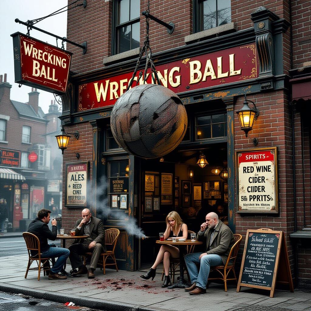 The Wrecking Ball Pub: Gritty Atmosphere and Ales