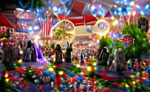 Festive Paradise Cove Market Celebration