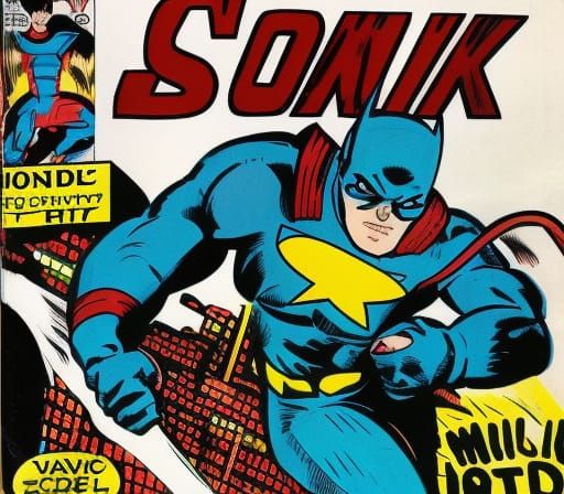 Classic Comic Book Scene Illustration