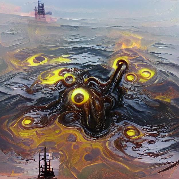 Eldritch Reckoning as an Oil Painting