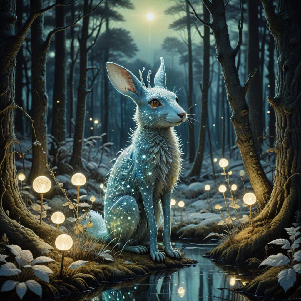 Finnish Forest Creatures in 1920s Cartoon Style