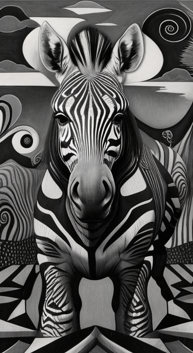 Zebra     in a Million butterfly dreamscape,  making wishes ...