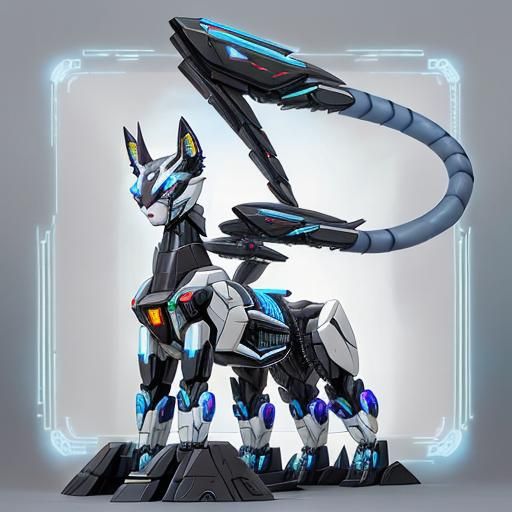 Cybernetic Displacer Beast in Cyberpunk Metropolis