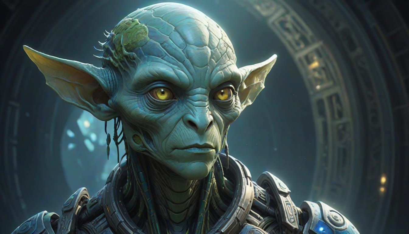 Wise Alien Elder Concept Art