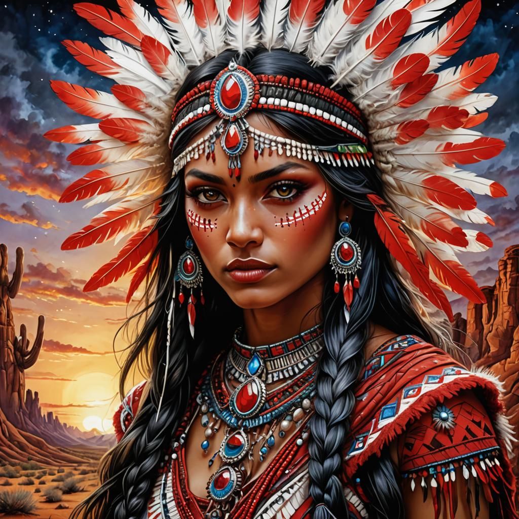 Young Indian squaw