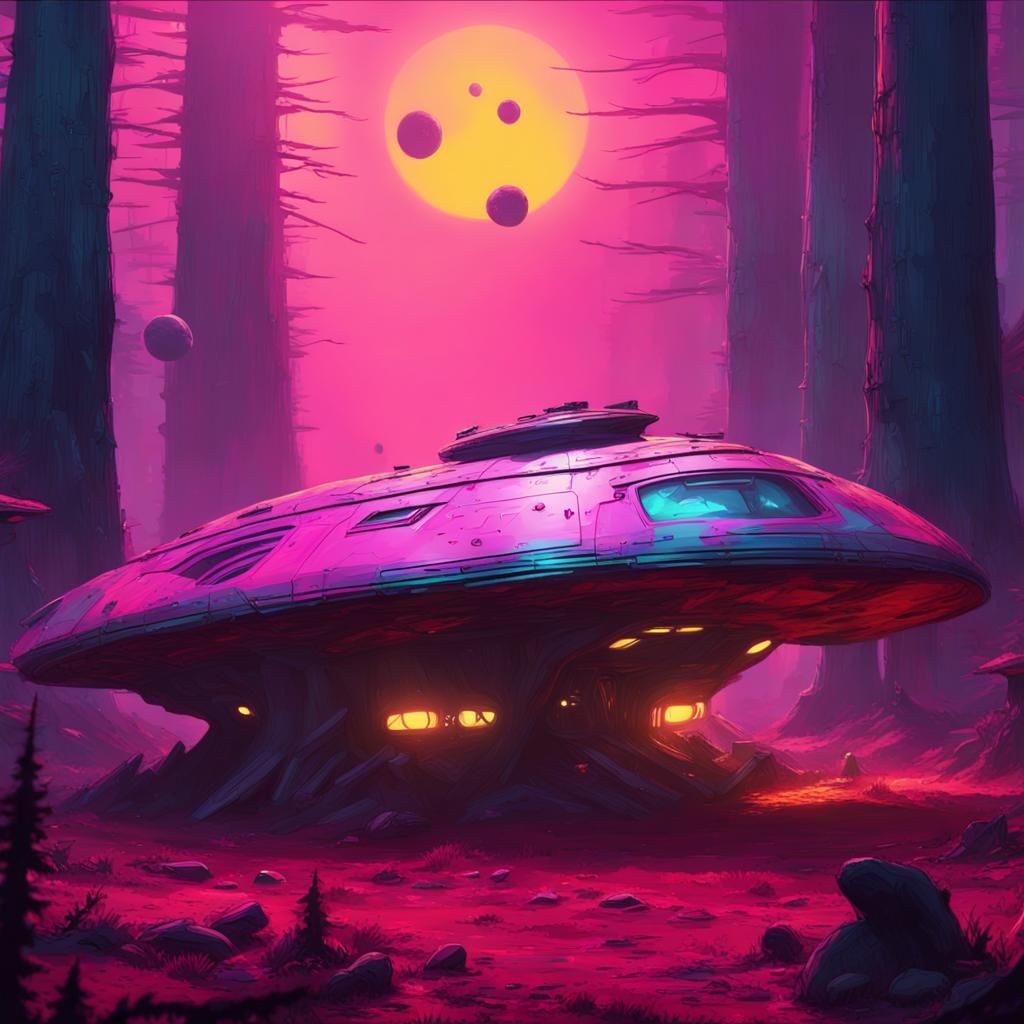 Rough landing in mushforest