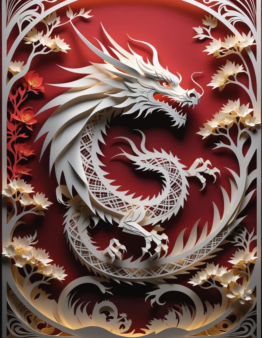 Kirigami Dragon