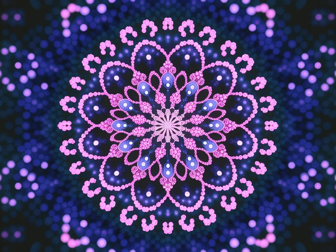 Quantum Dot Ditsyflowers Semiconductor Nanocrystals on Hyper...