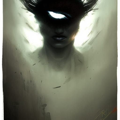 Sinister Shadow Eyes in Dark Style