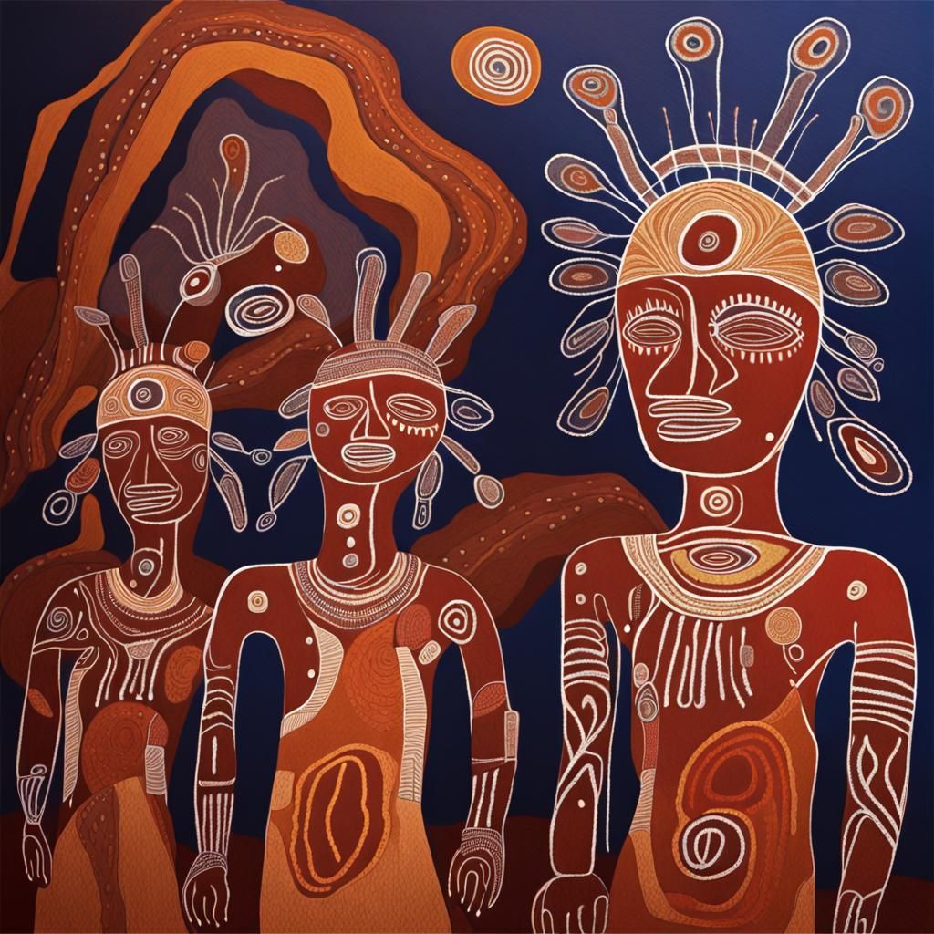 Aboriginal Rock Art: Wandjina Spirits Dance