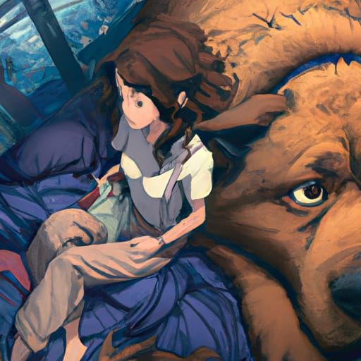 Just a girl and her abnormally huge dog!