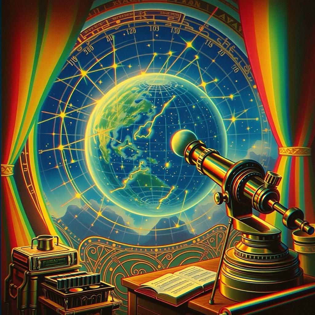 Wizard of Oz: Hologram Astronomer in Observatory