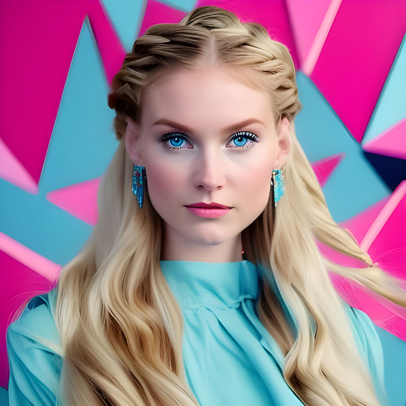 Dutch Woman Portrait in Style of Erwin Olaf