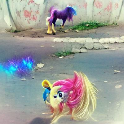 Colorful My Little Pony AI Art