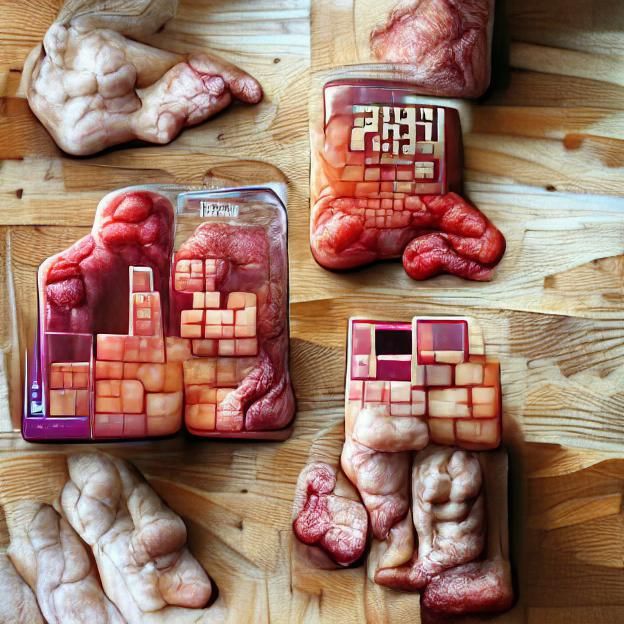 Disturbing Tetris: Flesh-Crafted Gaming Blocks