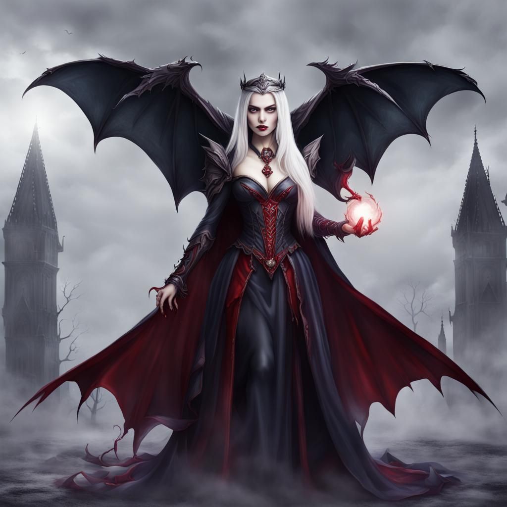 Vampire Queen Wielding Powerful Magic