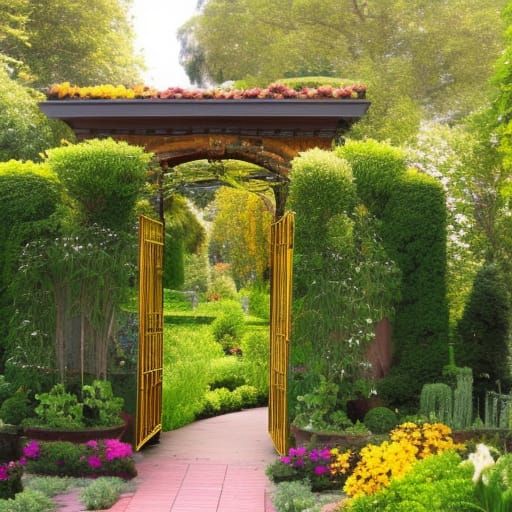 Golden Gate to a Hidden Garden