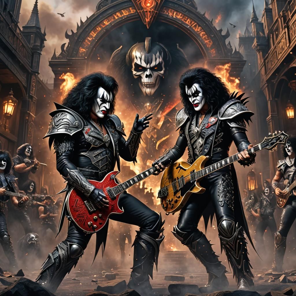 KISS Band: Detailed Fantasy Concept Art