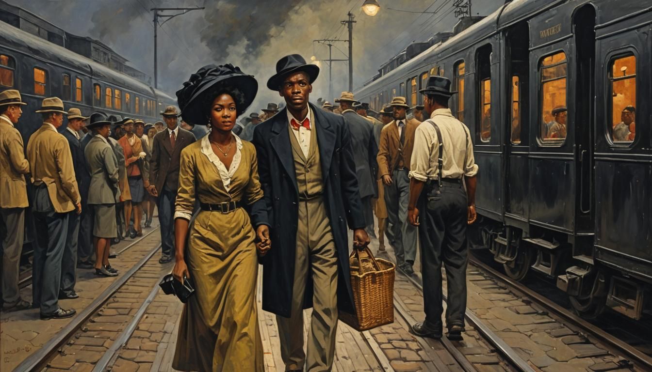 Black Woman's Impasto Journey to Georgia