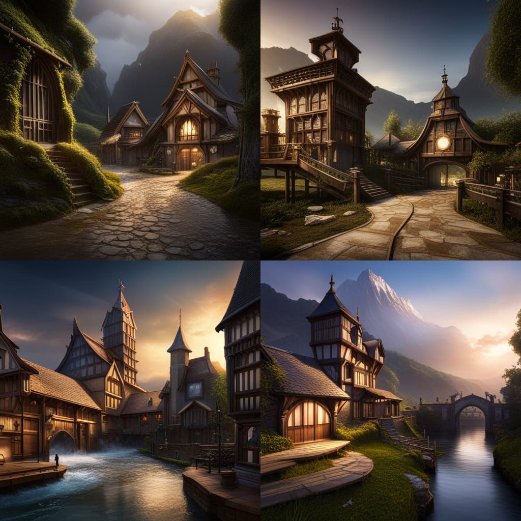 Detailed Medieval Fantasy Matte Painting