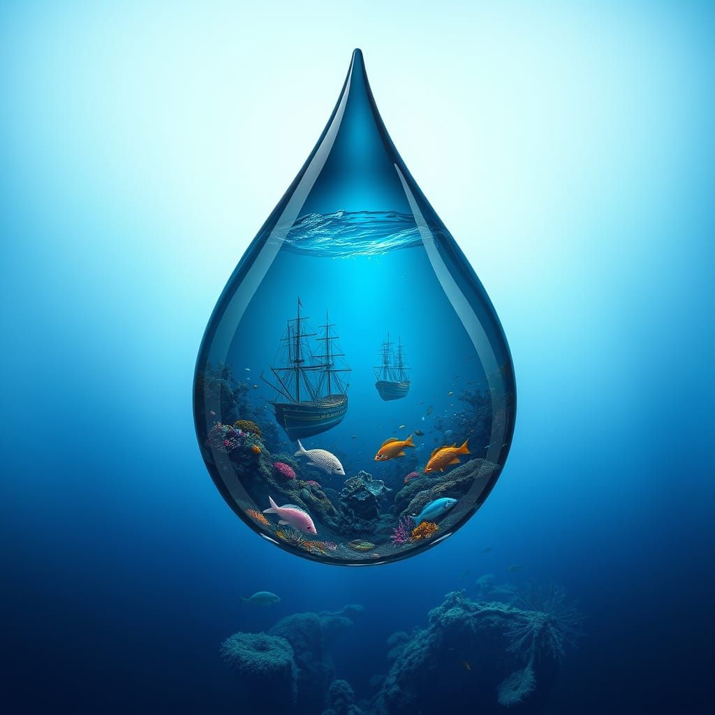 The Ocean's Depths in a Single Drop
