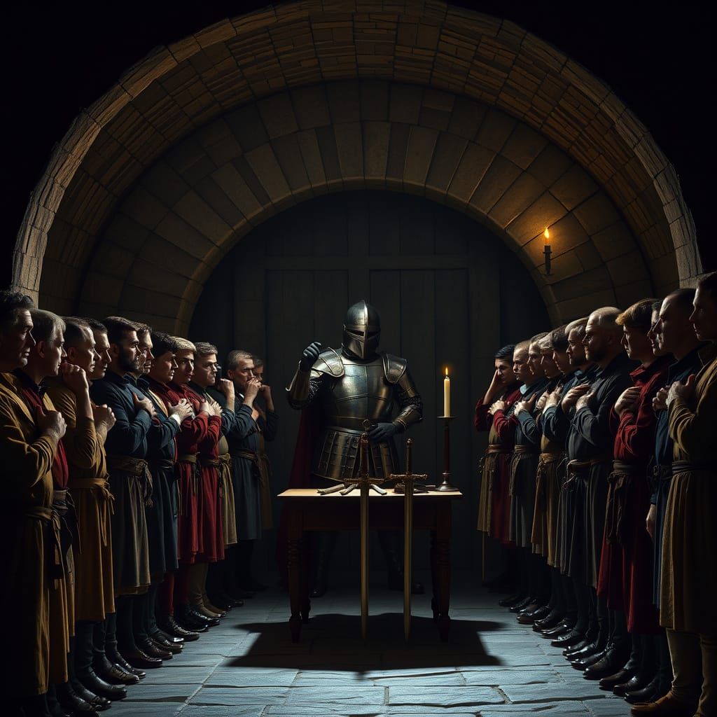 Medieval Rebels Stand in Obedience