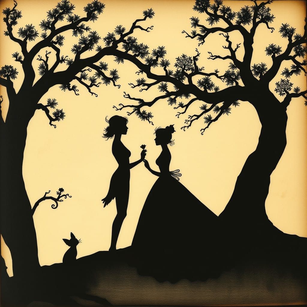 Surreal Silhouette Art Inspired by Lotte Reiniger